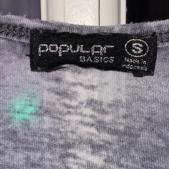 Popular Basics tank HUSTLE gray burnout - Picture 3 of 7